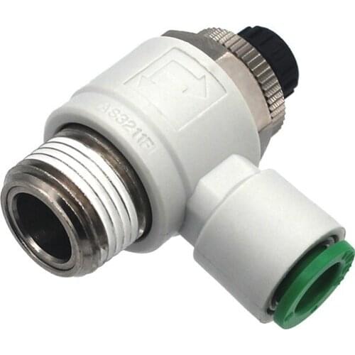 AS4201F-04-10SA,12SA,16SA AS4211F-04-10SA,12SA,16SA YIYUN Speed Controller With One-Touch Fitting Valve Joint Connector AS