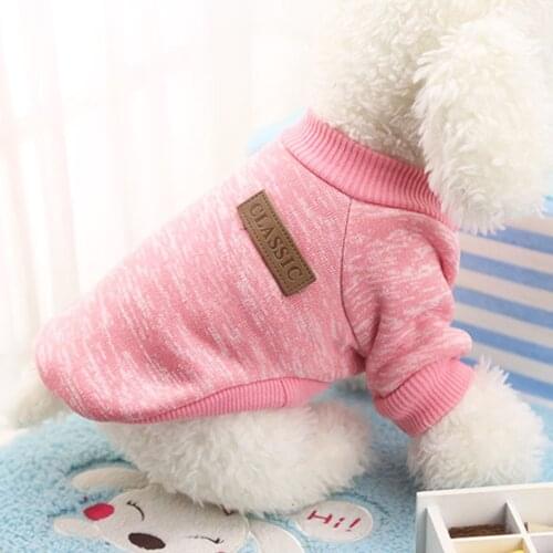 Behogar Pet Dog Winter Warm Sweater Clothing Shirt Jacket Coat Clothes Apparel Outfits for Chihuahua Small Puppy Party Photo Use
