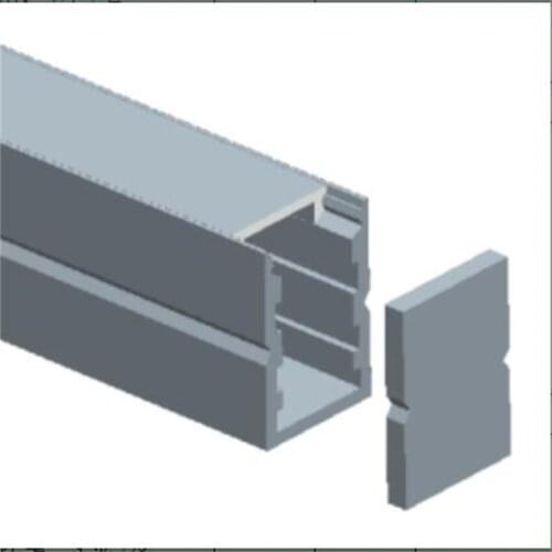 Free Ship 50m (25pcs) a lot, 2m per piece anodized led aluminum profile extrusion for led flexible strips light or LED Bar Light