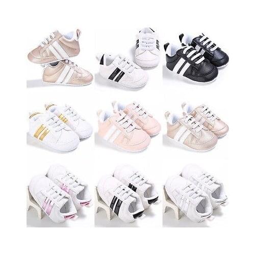 Newborn Baby Boys Anti-slip Soft sole Infant Prewalker Toddler Sneaker Shoes