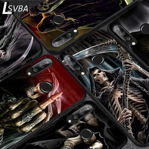 Cool Evil Grim Reaper For Huawei Y9S Y8S Y6S Y9A Y7A Y8P Y7P Y5P Y6P Y7 Y6 Y5 Pro Prime 2020 2019 Black Soft Phone Case