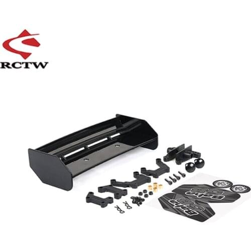 Plastic Rear Wing and fixed bracket for 1/5 Hpi Rovan Rofun Km Baja GT Roll Cage Buggy Rc Car Parts