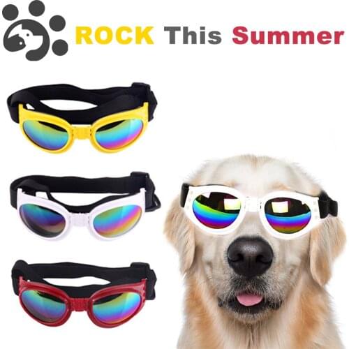 Dog Cool Sunglasses for Cat Pets Costume Puppy Funny Glasses Eye-wear Photos Windproof Cat Dog Glasses Pug Pet Supplies CL0003
