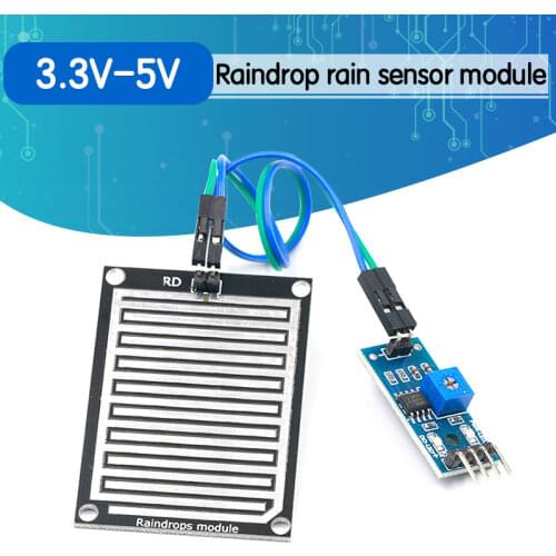 Snow / Raindrops Detection Sensor Module Rain Weather Module Humidity For Arduino