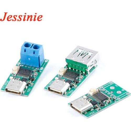 Type-C USB-C Power Supply Change Board Module PD2.0 PD3.0 Trigger to DC Spoof Scam Fast Quick Charge Detector Board Module