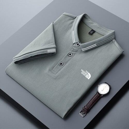 Brand Top Quality 95 Cotton Polo Shirt Men 2021 New Shirts For Man Short Sleeve Summer Fashion White Black Gray Mens Polos L XXL