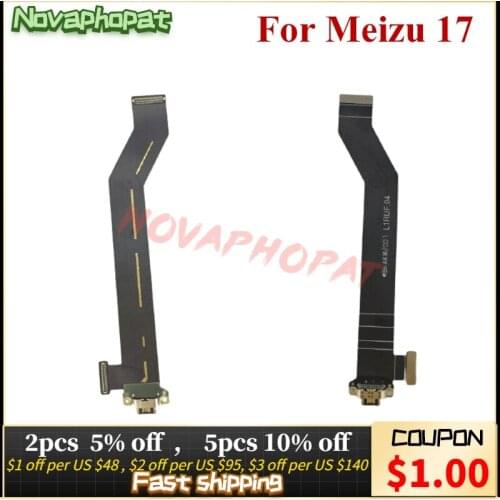 Novaphopat For Meizu 17 USB Dock Charging Port Plug Type C Charger Flex Cable Connect Ribbon Board