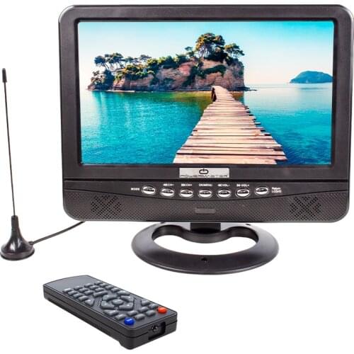 POWERMASTER PM-4654 9.5 TFT LCD USB/SD ANALOG TV TUNER PORTABLE TV MONITOR