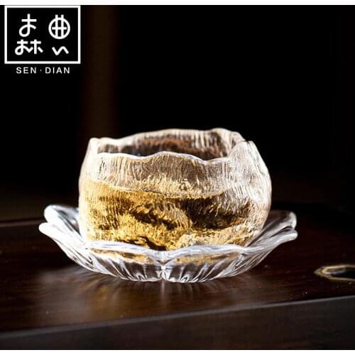 SENDIAN Japanese-style Thickened Glass Single Cup Handmade Glass Tea Cup 2021 New Hot Office And Home Tea Set Accessories