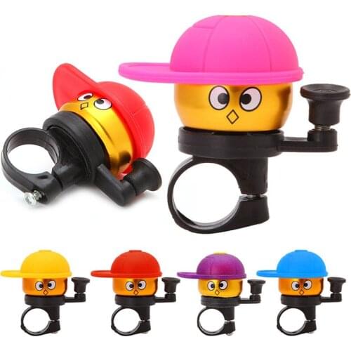 1Pc Cartoon Bike Bicycle Cycling Hat Horn Loud Alarm Handlebar Metal Bell Ring D0LB