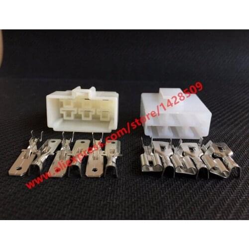 10 Sets 6.3 Series 6 Pin Female And Male Connector Plug With Terminals DJ7061-6.3-11 DJ7061-6.3-21