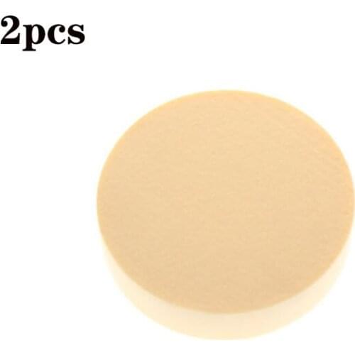 2Pcs/Set 9*9*1.4cm Big Round Face Cleaning Dry Wet Makeup Blending Cosmetic Beauty Sponge Powder Puff For Women Girls