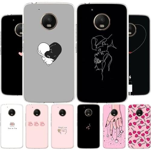 Accessories Couple Coque Capas Phone Case For Motoralo Moto G9 G8 G7 G6 G5 E6 E5 E4 Plus Power Play One Macro Action Cover Coque