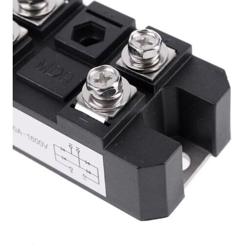 MDQ 150A 1600V Black Single-Phase Diode Bridge Rectifier 150A Amp High Power 85AC