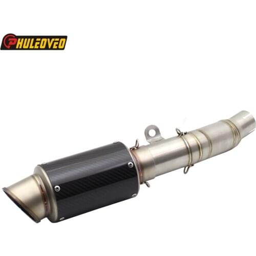 For YZF-R6 2006-2016 Motorcycle Exhaust Muffler System Mid Link Pipe for YZF R6 Motorbike Carbon Fiber Muffler Escape Link Pipes