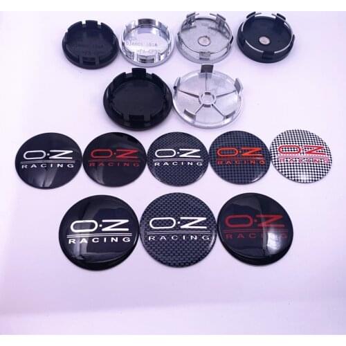 4pcs 56mm 60mm 65mm 68mm OZ O.Z Racing logo car emblem Wheel Center Hub Cap Rim Refit dust-proof badge decoration cover sticker