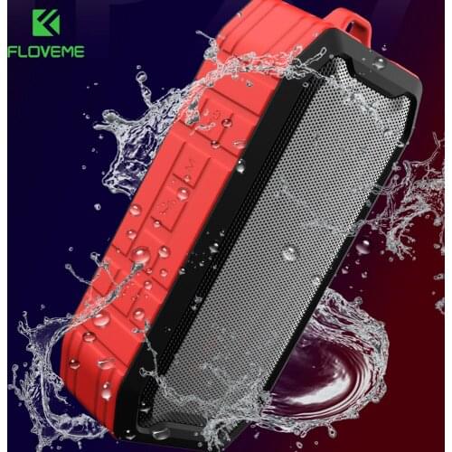 FLOVEME Bluetooth Speaker with Premium Stereo 3D Bass Sound Water&Dust&Fall Proof Handfree 1200ah Range Built-in Fashion Speaker