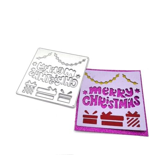 Julyarts Merry Christmas Frame Scrapbook Album Cutting Dies Christmas 2021 DIY Scrapbooking Handmade Craft Paper Album Punch