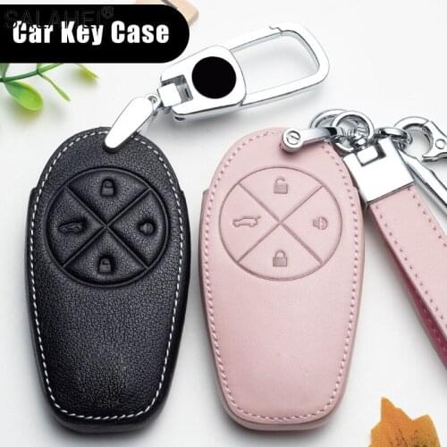 Leather Car Key Case Cover For NIO ES6 2019 ES8 2018 Styling Auto Interior Accessories With Hot Selling