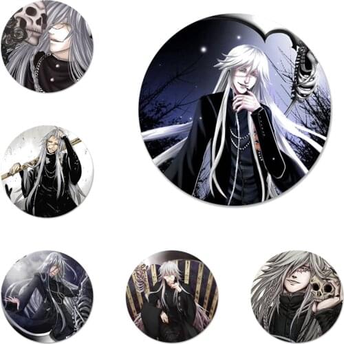 Kuroshitsuji black butler undertaker Icons Pins Badge Decoration Brooches Metal Badges For Backpack Decoration 58mm