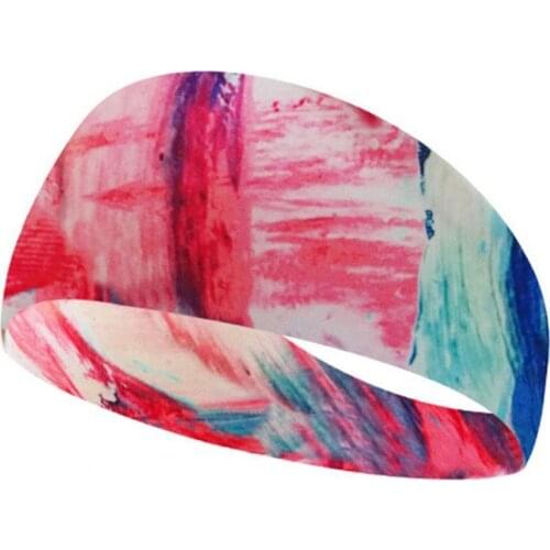 Yoga Hair Band Unisex Breathable Sweat Absorbent Stretch Wide Headband Gym Fitness Sports Yoga Hairband