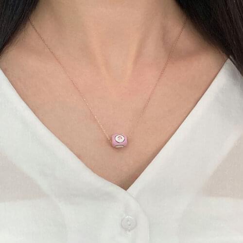 Fashion Choker 925 Silver Necklace For Women Trendy Neon Super Luxury Drop Pear Collares Turkish Fine Jewelry