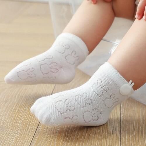 Baby Socks Summer Thin Cute Wing Boys Girls Socks Cotton Loose Knit Children Socks Newborn Children Baby Girl Socks