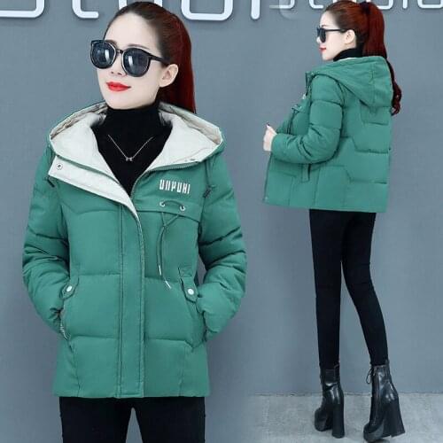 Women Parkas NEW 2020 Winter Jackets Womens Down Cotton Coat Short Hooded Zipper Cotton Padded Warm Thick Short Overcoat K796