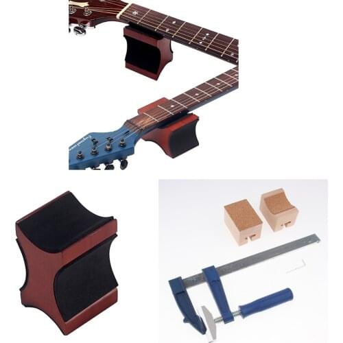 Guitar Neck Rest+Guitar Fret Press Caul for Electric Guitar Bass Parts Accs