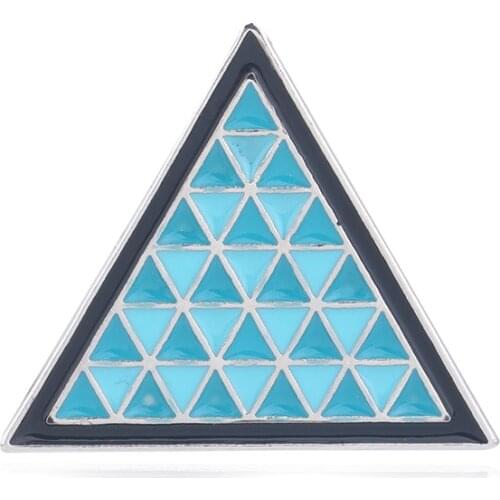Rongji jewelry Detroit Become Human Brooch badge pin Under the legend Triangle Bevel man and woman fashion jewelry