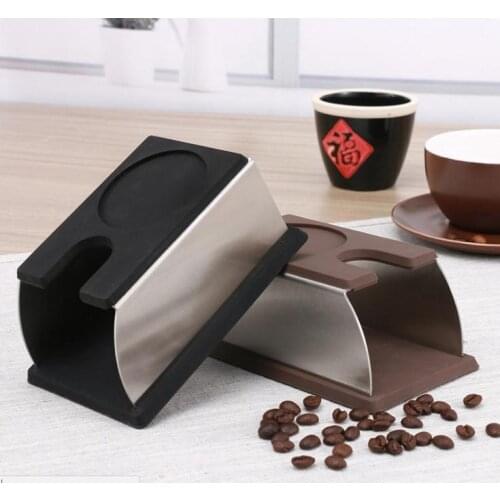 10pcs Stainless Steel Silicone Espresso Coffee Tamper Stand Barista Tool Tamping Holder Rack Shelf Coffee Machine Tool lin4535