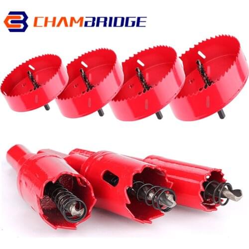 1Pc15-55mm Wood Hole Saw HSS Steel Drilling Drill Bit Cutter For Metal Working Cutting Metal Steel Aluminum Iron Wood Hand Tools