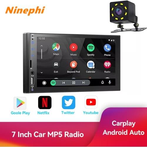 2 Din Android Auto Car Radio Apple Carplay 7" Touch Screen USB bluetooth car gps android car stereo mp5 auto multimedia Camera