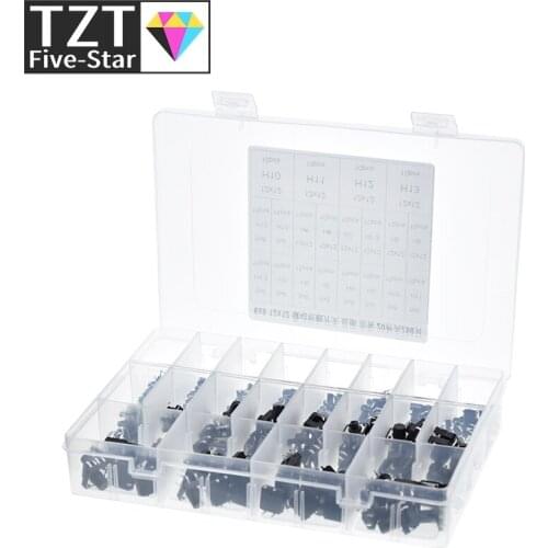 250PCS 20 types 6x6mm /12x12mm 4-foot Micro Switch key switch light touch switch button switch Self-reset DIP Switches