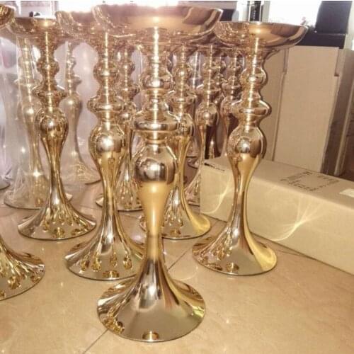 4 Sizes Metal Candle Holders Flower Vase Rack Candle Stick Wedding Table Centerpiece Event Road Lead Candle Stands