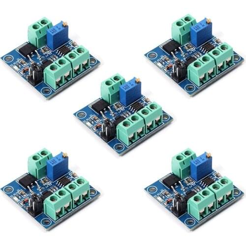 5PCS PWM to Voltage Converter Module 0%-100% to 0-10V for PLC MCU Digital to Analog Signal PWM Adjustabl Converter Power Module