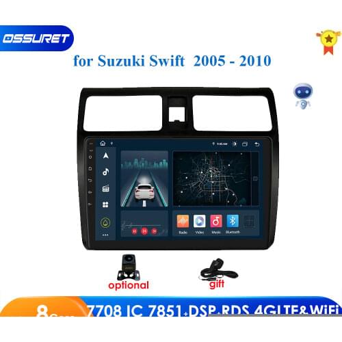Android10 10.1 Inch For Suzuki Swift 2005-2010 Car Stereo GPS Navigation Multimedia Radio Head Unit support SWC WIFI&4G OBD2 BT