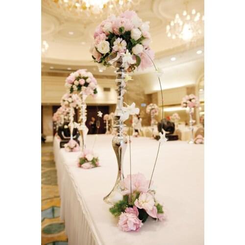 Free shipping 73cm height wedding Table decoration Wedding flower stand T-Stage road lead column table centerpiece 10pcs/lot