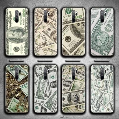 Money Dollars Bill Cash Phone Case for Redmi Note 9 8 8T 8A 7 6 6A Go Pro Max Redmi 9 K20 K30 Pro