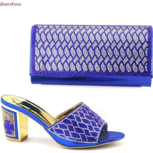 Doershow Nigeria in high quality Italian shoes and bags to match Italian shoes with matching bag popular nice design 2017!IO1-7