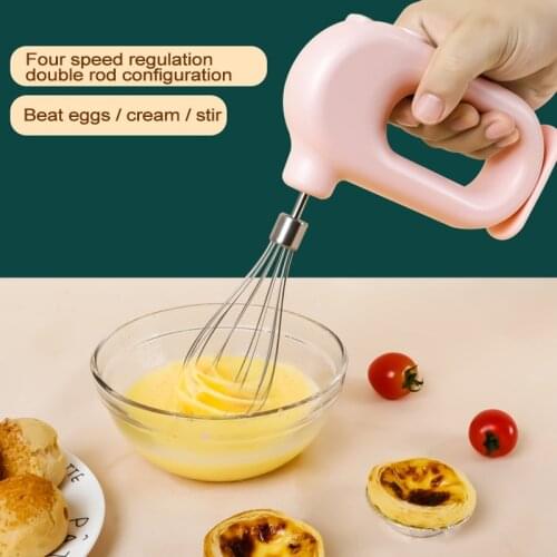 Mini Electric Whisk Household Small Baking Automatic Whisk Whipping Cream Cake Mixer Egg Whisk TS1 Kitchen Tools Gadgets