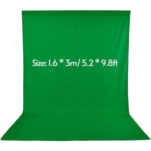 Photobackgrounds Studio Video 1.8 * 2.7m / 5.9 * 8.8ft Nonwoven Fabric photography backdrops green screen