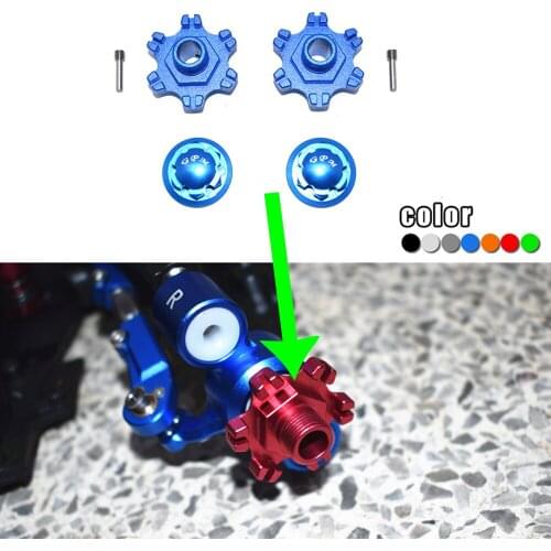 GPM Metal Aluminum Thickening 6mm hex adapter + wheel lock cover tire nut #AR310447+AR310449 for ARRMA 1/7 LIMITLESS ARA109011