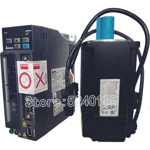 ECMA-C20807SS+ASD-B2-0721-B DELTA 0.75kw 3000rpm 2.39N.m ASDA-B2 AC servo motor driver kits with 3m power+encoder cable brake