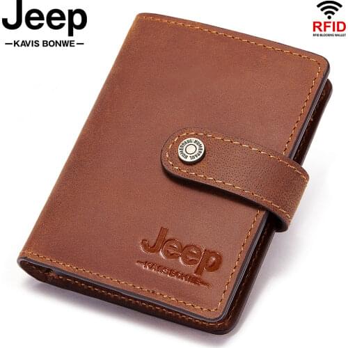 2021 Rfid Blocking Protection Men id Credit Card Holder Wallet Leather Aluminum Business Bank Card Case CreditCard Cardholder
