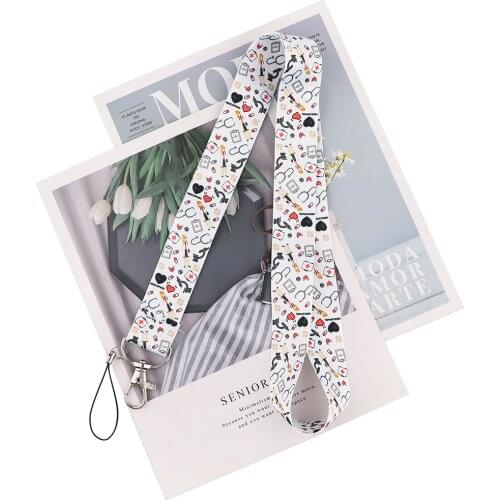 Flyingbee Medical Supplies Doctor Fashion Lanyard Badge ID Lanyards Mobile Phone Rope Key Lanyard Neck Straps Accessories X2170