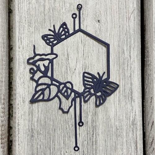 ArtScrap Frame with butterfly Metal Cutting Dies Stencils For DIY Scrapbooking Card Decorative Craft Embossing Die Cuts