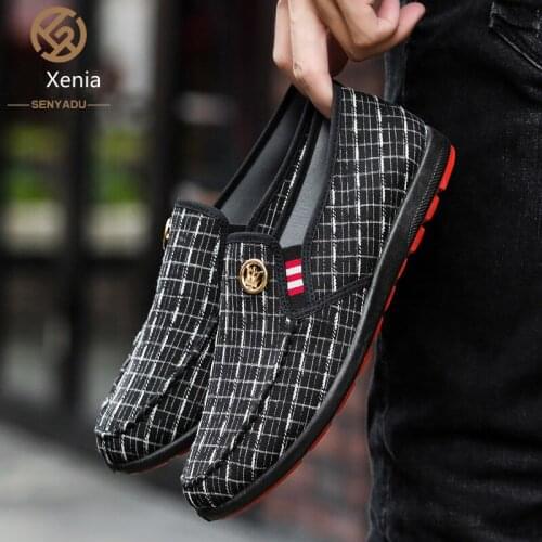 2021 Spring New Mens Shoes Comfortable And Breathable Peas Shoes Mens Low-Cut Cloth Shoes Fashion All-Match Mens Casual Shoes
