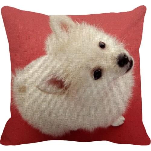 XUNYU 45cmx45m Animal Dog Chihuahua New Linen Comfortable Cushion Cover Living Room Sofa Decorative Pillow Cover YH015
