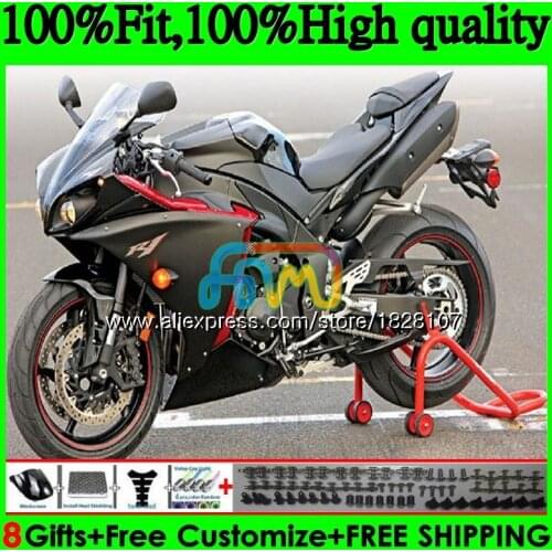 OEM Injection For YAMAHA YZF 1000 R 1 YZFR1 13 14 124BS.16 YZF-1000 YZF R1 1000CC YZF1000 YZF-R1 Glossy black 2013 2014 Fairing